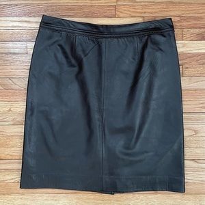 Vintage Leather Mini Skirt